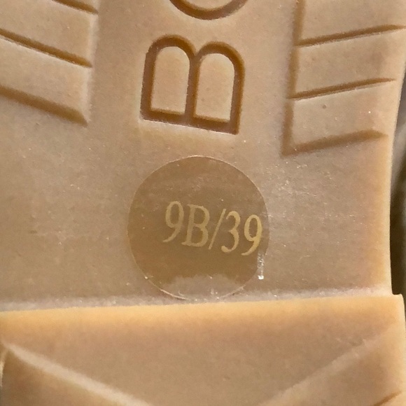 BCBGENERATION Brown Suede Faux Mink Fur FREESIA Wedge Boots - Picture 16 of 16